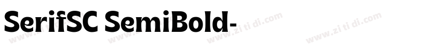 SerifSC SemiBold字体转换 SerifSC SemiBold字体转换